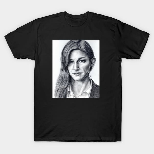 Ava Sharpe T-Shirt by AlieBlackArt